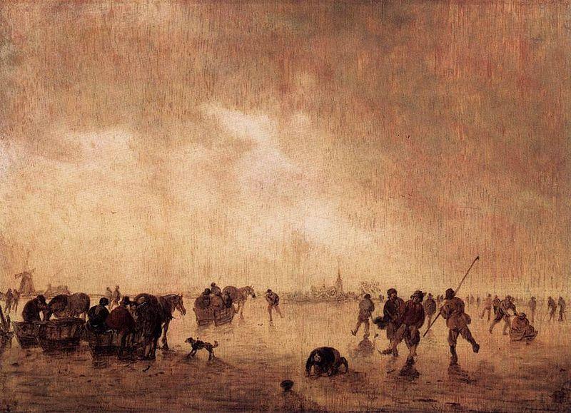 Jan van Goyen Landscape with Skaters France oil painting art